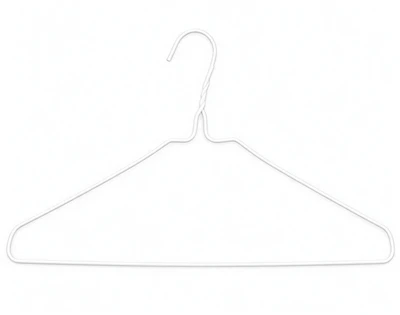 16'' White Caped Hanger
